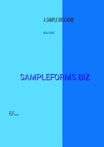 A Sample Brochure pdf free